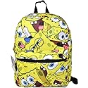 Fast Forward SpongeBob Square Pants All Over Print 16" Backpack