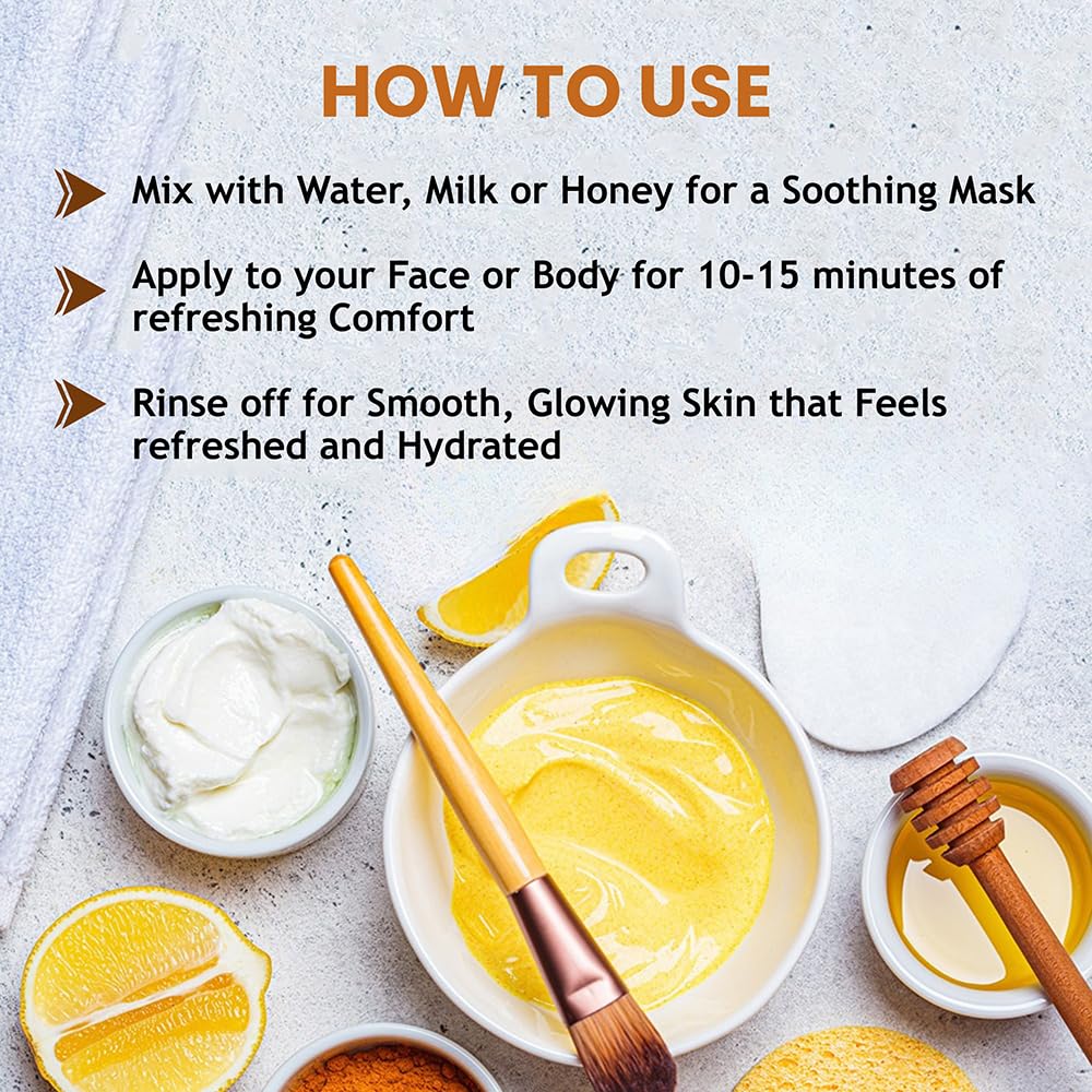 Kasthuri Manjal Powder for Skin and Face Care| Wild Turmeric powder | Curcuma Aromatica | Helps Acne skin (3.5 oz)