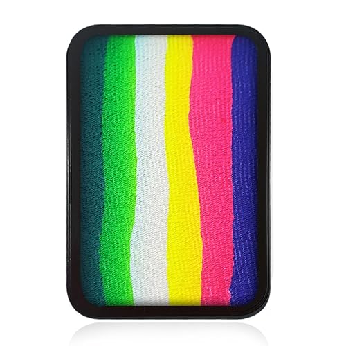 Kraze FX Face Paint Palette Refill - Wonder Upon Wonder (10 gm), Professional 1-Stroke Split Cake, Hypoallergenic, Non-Toxic, Water Activated