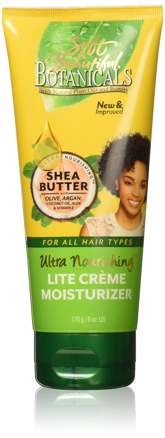 Soft and Beautiful Botanicals Ultra Nourishing Lite Creme Moisturizer, 6 Ounce