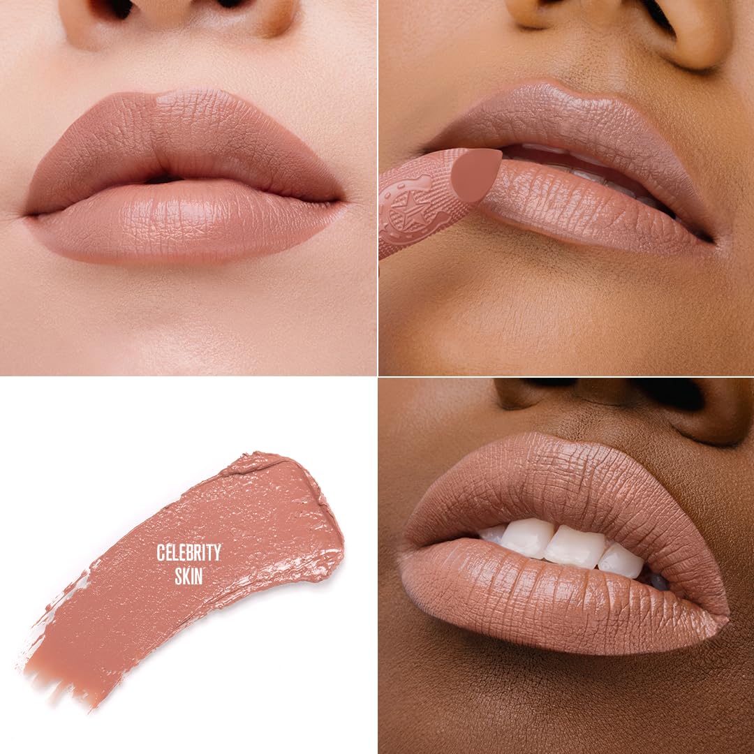 Jeffree Star Cosmetics Shiny Trap Lipstick, 13 Shades Collection, Creamy Formula, High Shine Finish, Nourishing with Pomegranate & Jojoba Oil, 0.11 oz