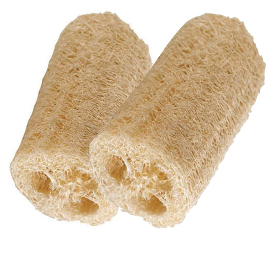 HealthGoodsIn - Organic Loofa Natural Bath Sponge, Set of 2 Exfoliating Bath Sponge Scrubber | Naturally Grown Loofah (Set of 2)