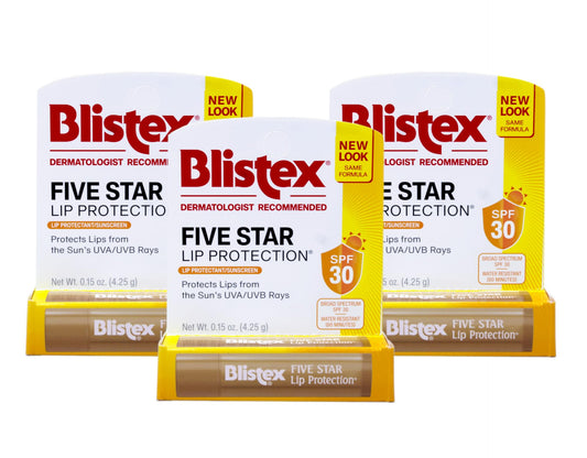 Blistex 5 Star Lip Protct Size .15oz, 3 pack