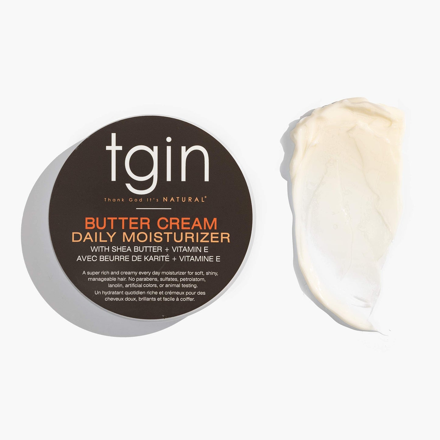 tgin Butter Cream Daily Moisturizer - Curly Hair Products With Deep Hydration for Soft, Defined Curls - Hair Products for Twist Out Styling, Frizz