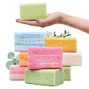 Australian Botanical Soap Variety Pack, 6.6 oz Bars - Goat Milk, Eucalyptus, Manuka Honey, Sea Salt, Pink Lychee, Lemongrass, Raspberry, Valencia