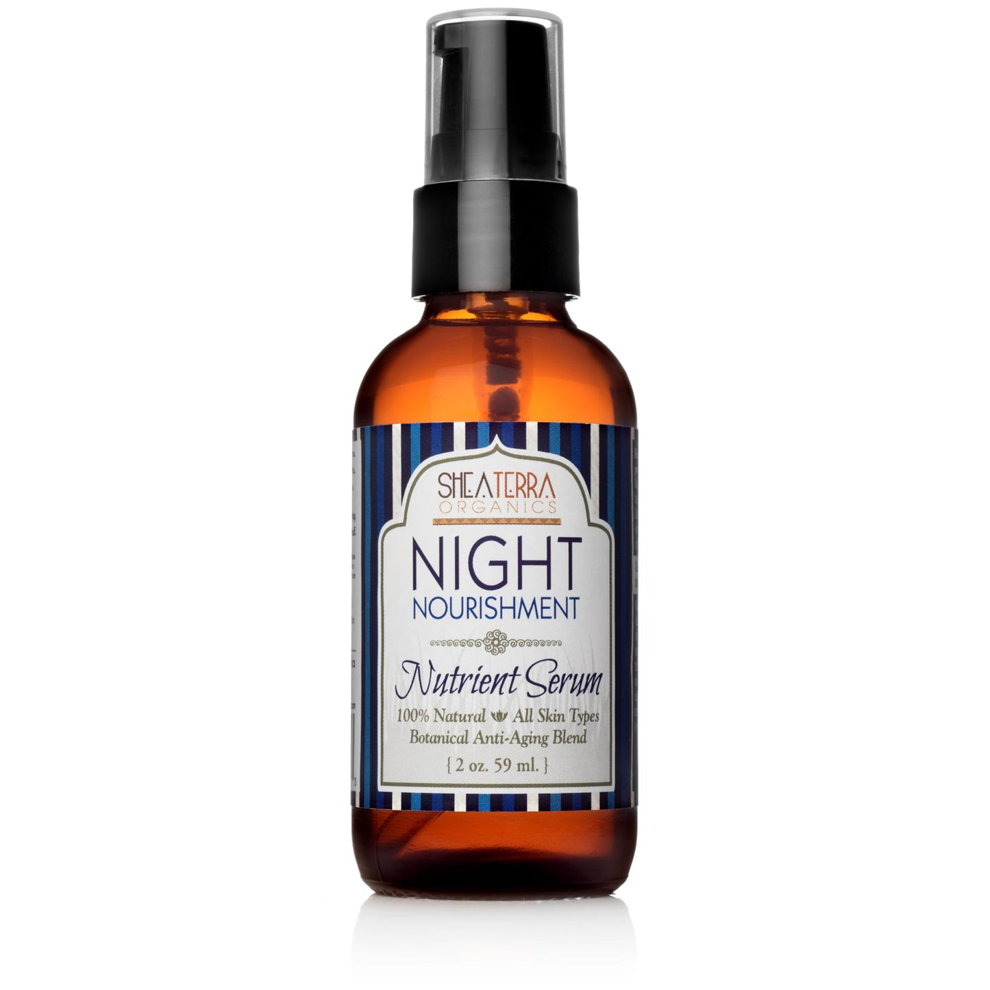 Shea Terra Night Nourishment Nutrient Facial Serum | Nutrient Rich, All Natural & Organic Emollient Oil with Vitamins, Essential Fatty Acids