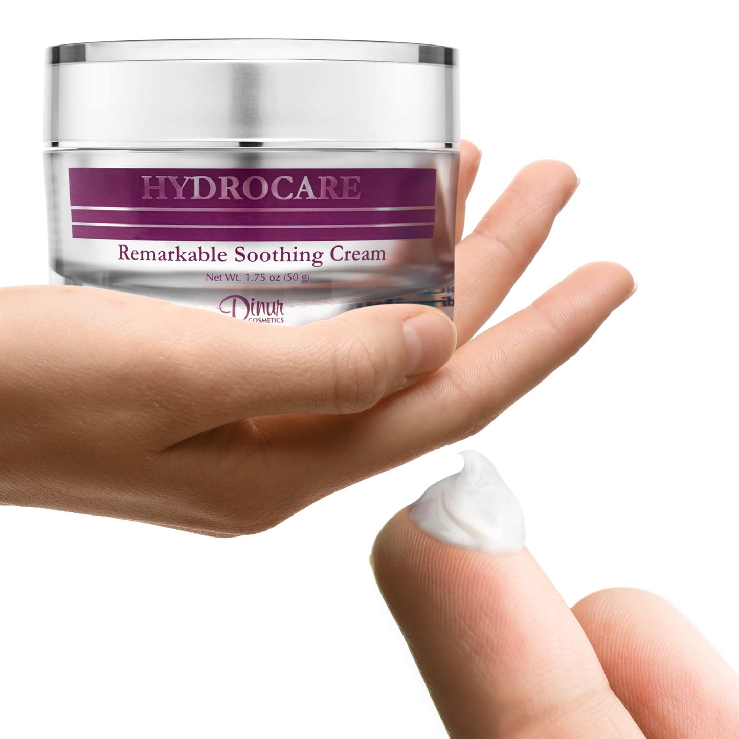 Dinur Cosmetics Hydrocare Remarkable Soothing Cream for Normal/Dry Skin Best for Irritated Skin Soothing & Moisturizing Cream Leave Healthy Glow 1.75