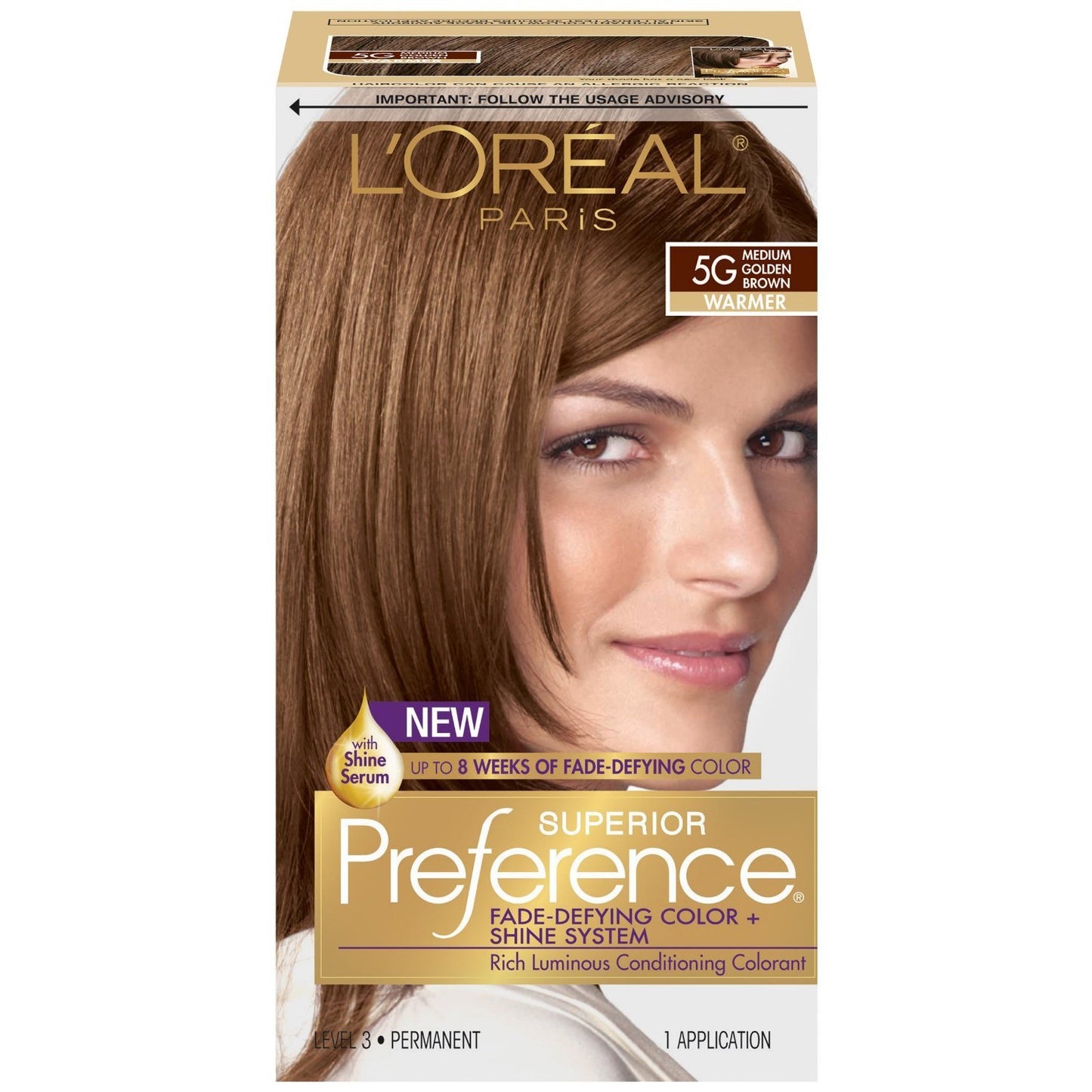 L’Oreal ParisSuperior Preference - 5G Medium Golden Brown (Warmer) 1 Each (Pack of 3)