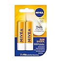 NIVEA Sun Caring Lip Balm Sticks with SPF 30, Duo Pack (2 x 4.8 g)(Imported from Canada)
