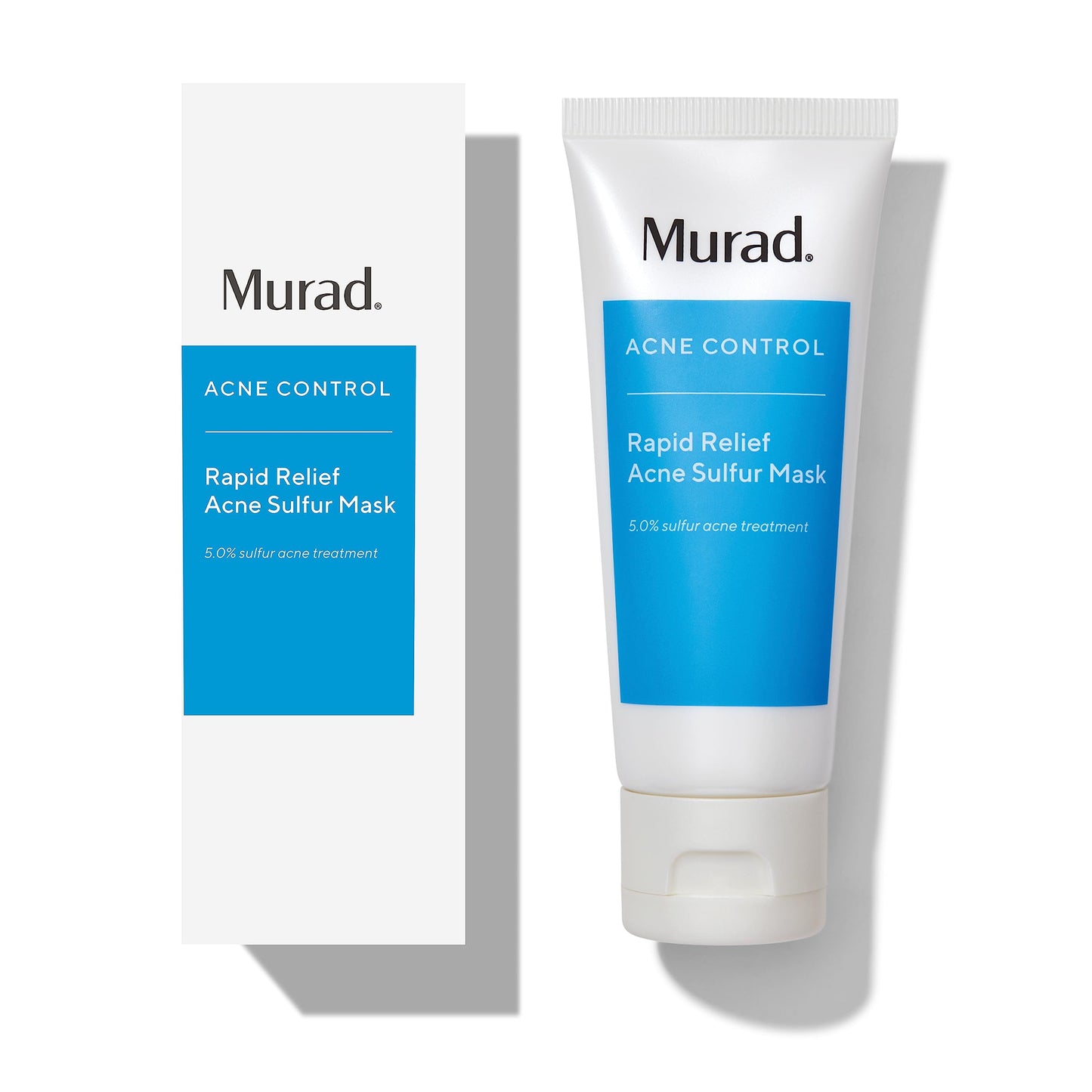 Murad Rapid Relief Acne Sulfur Mask - Clay Mask with Salicylic Acid, 5% Sulfur, and Austrian Peat Reduces Oil, Minimizes Breakouts, Reduces Pimple