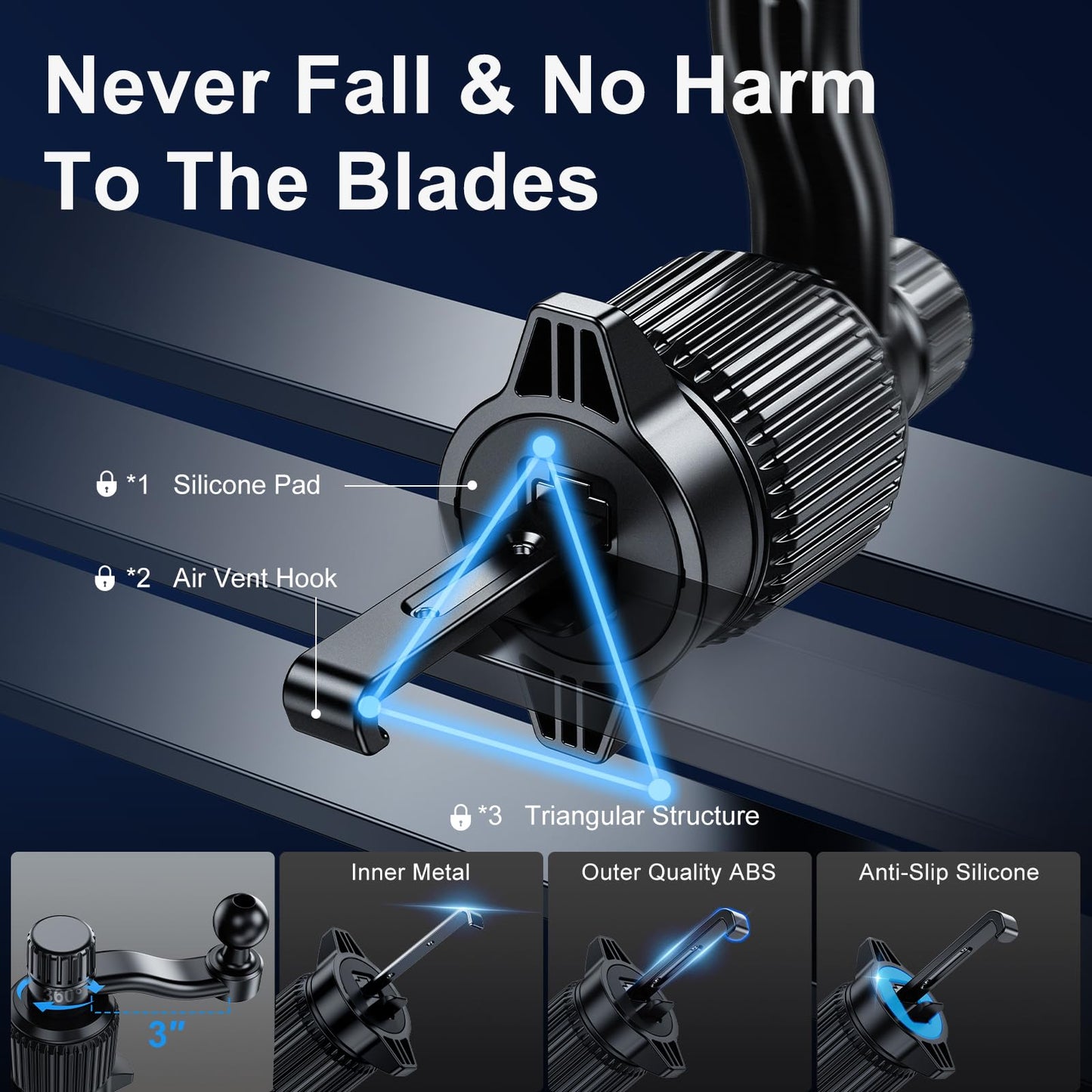 xuenair Z Fold 7 6 5 4 3 2 Car Mount Accessories, [2 Forms & Thick Case Friendly] Gravity Cell Phone Holder Mount for Samasung Galaxy Fold 7 6 5 4 3…