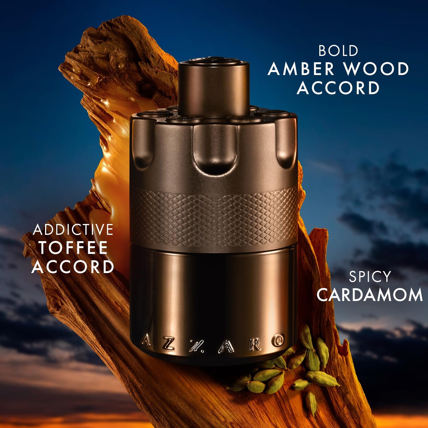 Azzaro The Most Wanted Eau de Parfum Intense - Long Lasting Woody Ambery Spicy Fougère Cologne for Men - With Notes of Bold Woody Accord, Spicy Beauty and Personal Care Azzaro