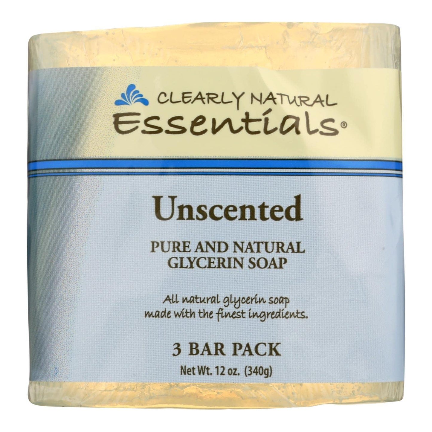Clearly Natural Bar Soap Glyc Unsctd 3Pk 3/4 Oz6