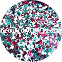 Pink Teal Dots Polyester Glitter | Craft Glitter | Glitter for Arts & Crafts | Tumblers | Cosmetics | Nails | Epoxy Resin Art | Slime | DIY | Body