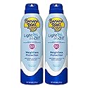 Banana Boat Light As Air Sunscreen Spray SPF 50 Twin Pack| Lightweight Sunscreen, Spray On Sunscreen, Body Sunscreen Spray, Non-Greasy Sunscreen