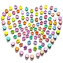 MOODKEY Kids Hair Accessories: 100PCS Mini Daisy Claw Clips, Barrettes, Cute Bangs Pins in Candy Colors for Girls, Teens, and Toddlers (Random Colors)