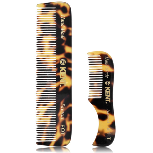 Kent 81T FOT Tokyo Yellow Beard Pocket Comb Set for Men - Beard Kit for Travel and Home, Mustache Comb for Men, Mini Comb Beard Combs for Mens Beauty and Personal Care KENT