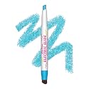 Lime Crime Electric Slide Eyeshadow & Brush Stick, Chill Pill (Metallic Teal) - Lightweight 2-in-1 Eyeshadow Smudge Stick with Angled Brush for Long