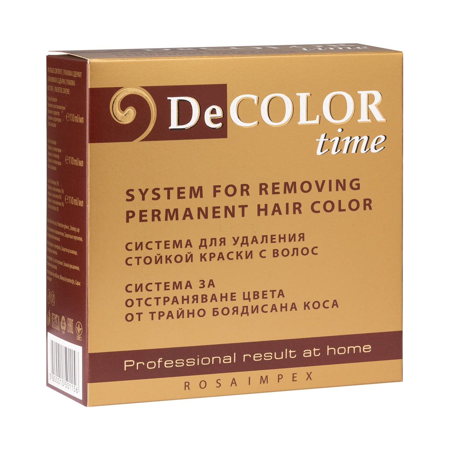 Colour Removal System from a Permanently Dyed Hair - Professional Result at Home!