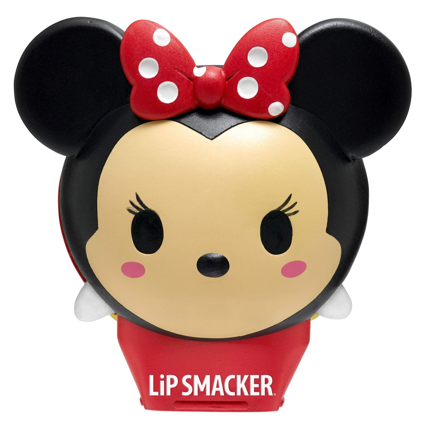 Lip Smacker Disney Minnie Mouse Tsum Tsum Flavored Lip Balm, Minnie Strawberry Lollipop, Clear, For Kids