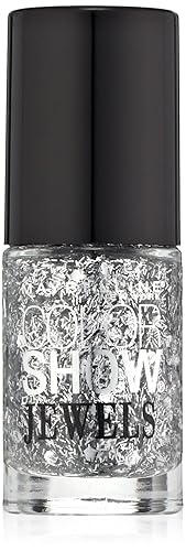 Maybelline New York Color Show Jewels Nail Lacquer Top Coat, Platinum Adorn, 0.23 Fluid Ounce