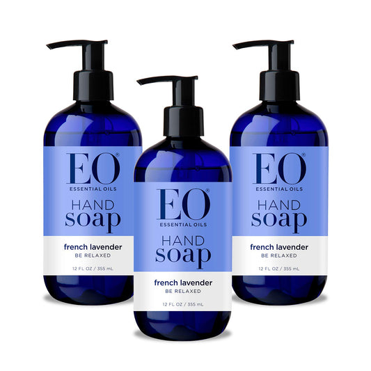 EO Sulfate-Free Moisturizing Hand Soap, French Lavender, 12 Oz, 3 Count Beauty & Personal Care EO