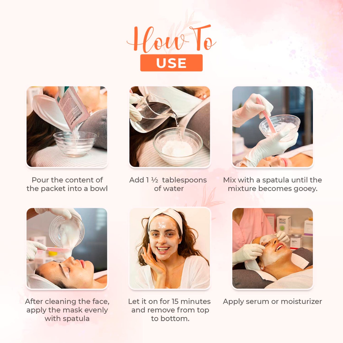 Peel-Off Jelly Mask Premium Modeling "Rubber Mask" Spa Set - 10 Treatments (24k Gold, Lavender, Kiwi, Peppermint, Egyptian Rose, Matcha, Chamomile