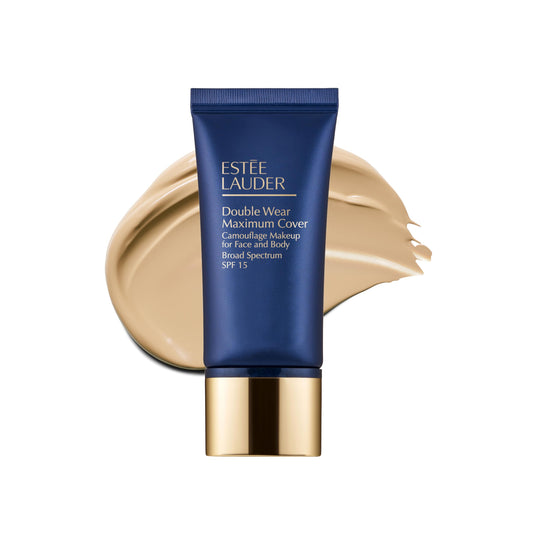 Estée Lauder Double Wear 24-Hour Maximum Cover Camouflage Foundation for Face and Body SPF 15 | Full Coverage | Tattoo Cover Up Makeup Waterproof, 1.0
