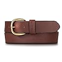 Eddie Bauer Women's Casual Leather Belts with Durable Metal Buckle, Classic Leather - Tan, Large