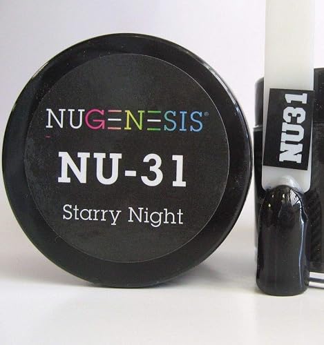 NuGenesis Nail Dipping Powder Color 1.5oz/43g Jar - (NU31 STARRY NIGHT) Beauty & Personal Care Nugenesis
