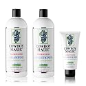 Cowboy Magic Shampoo + Conditioner 32 Ounce Bottles Detangler and Shine 4oz