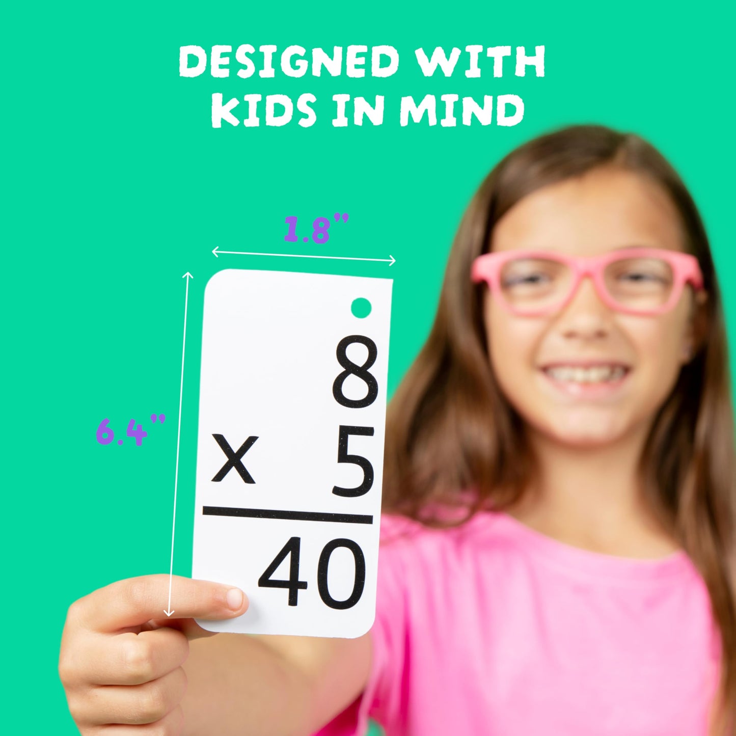 Star Right Multiplication Flash Cards | 169 Math Study Cards with Binder Rings | Times Tables Practice Set for Kids Ages 8+ Home or School