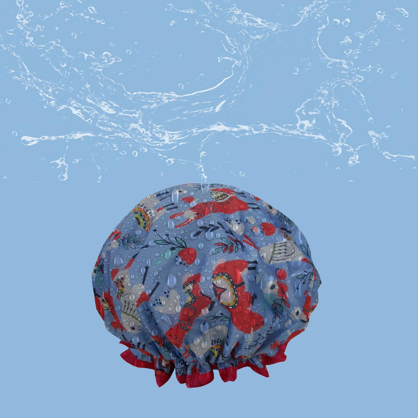 1 Pcs Waterproof Shower Cap for Women,Hair Treatment Bath Cap for Girls Spa Home Use,Travel and Hair Salon …