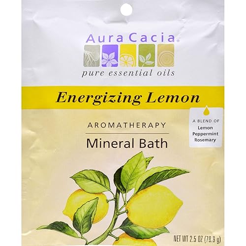 Aura Cacia Energize Aromatherapy Mineral Bath Salt, 2.5 Ounce - 6 per case.6