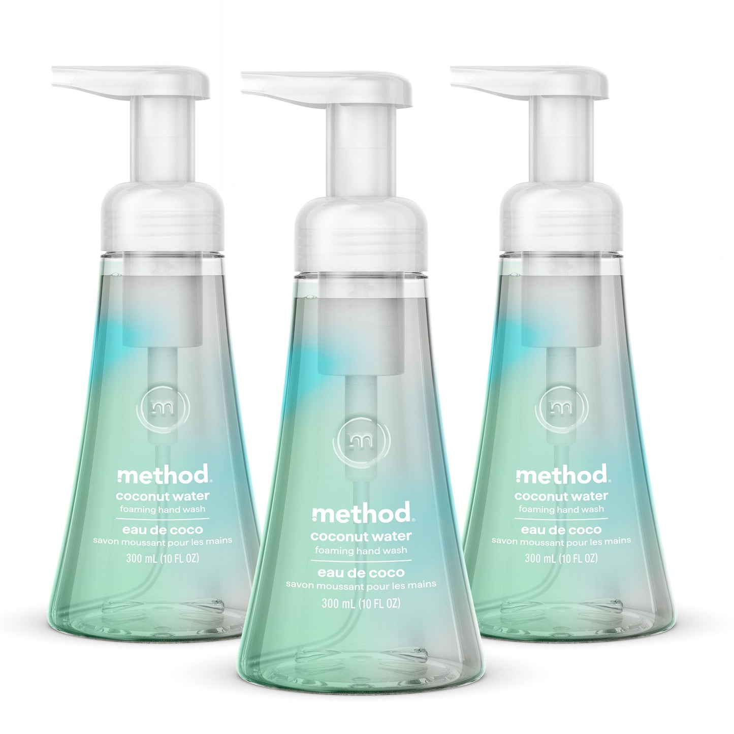 Method Foaming Hand Wash, Coconut Water - Leaves Hands Feeling Soft, for Bathroom & Kitchen, Coconut Water, Jasmine & Watery Melon Notes, 10 fl oz, 3 Beauty and Personal Care Method Default Title