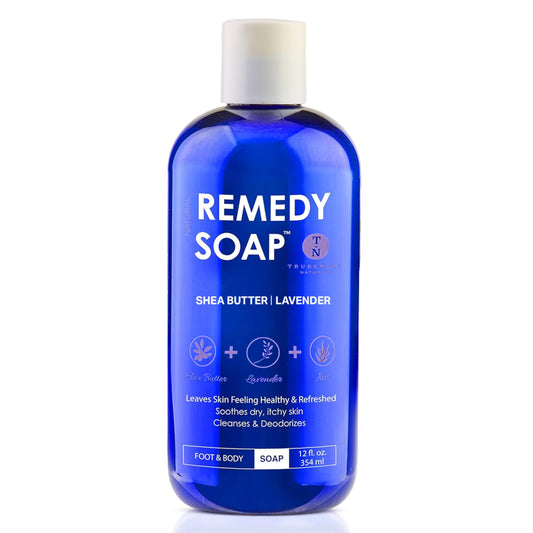 Truremedy Naturals Lavender Shea Butter Body Wash for Women - Aloe Lavender Body Wash with Shea Butter - Soothing Soap for Dry Skin - Hydrating