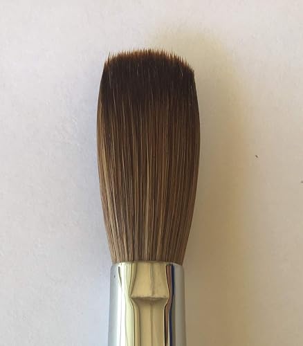 Six Angles - CRIMPED - Black Handle Petal 100% Kolinsky Acrylic Nail Brush (Crimped 18) Beauty & Personal Care Six Angles