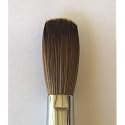Six Angles - CRIMPED - Black Handle Petal 100% Kolinsky Acrylic Nail Brush (Crimped 18) Beauty & Personal Care Six Angles