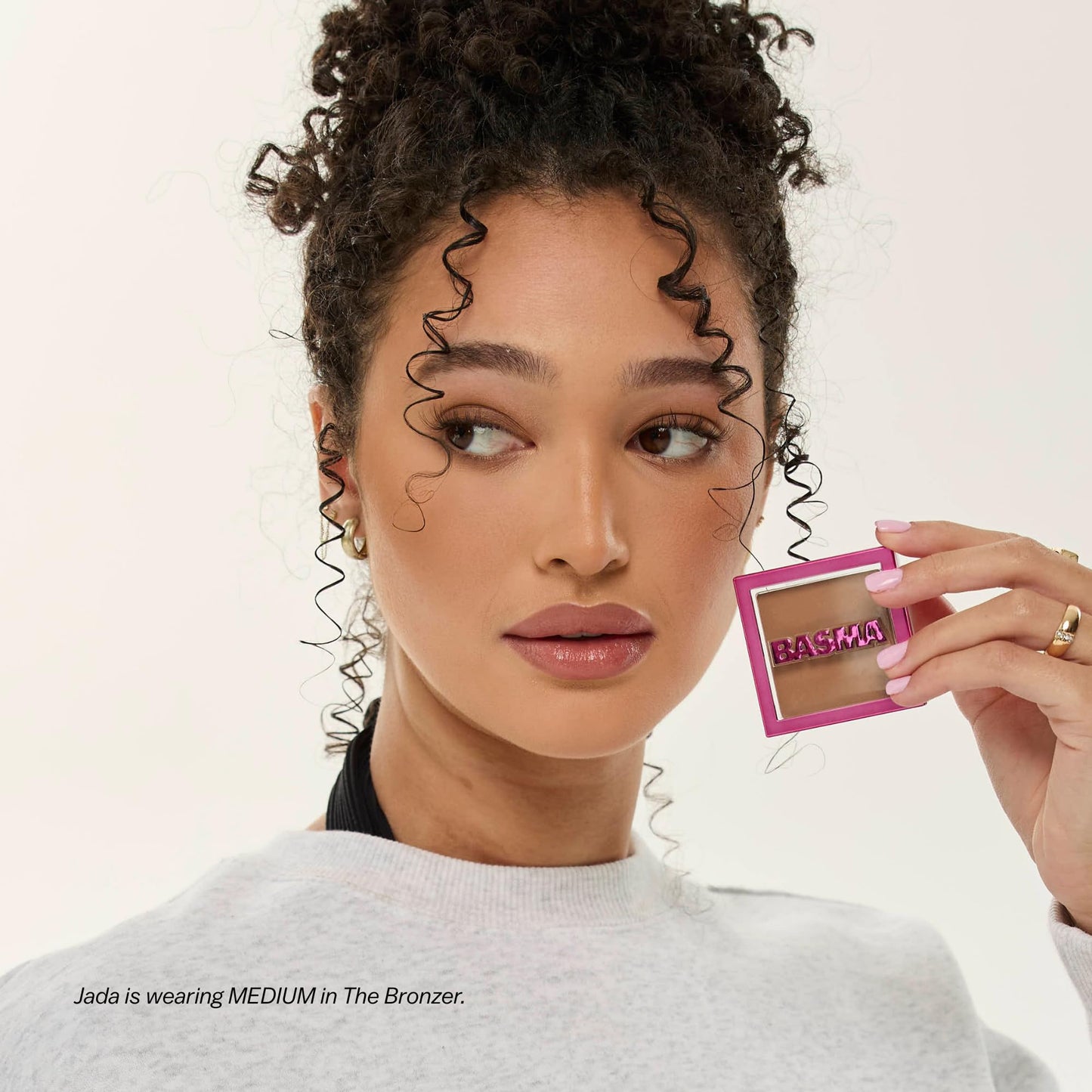 BASMA Beauty Buttery-Soft Powder Bronzer for Face, Talc-Free, Soft Matte, Buildable Coverage, Natural Warmth, Vegan & Cruelty-Free, Blends Easily