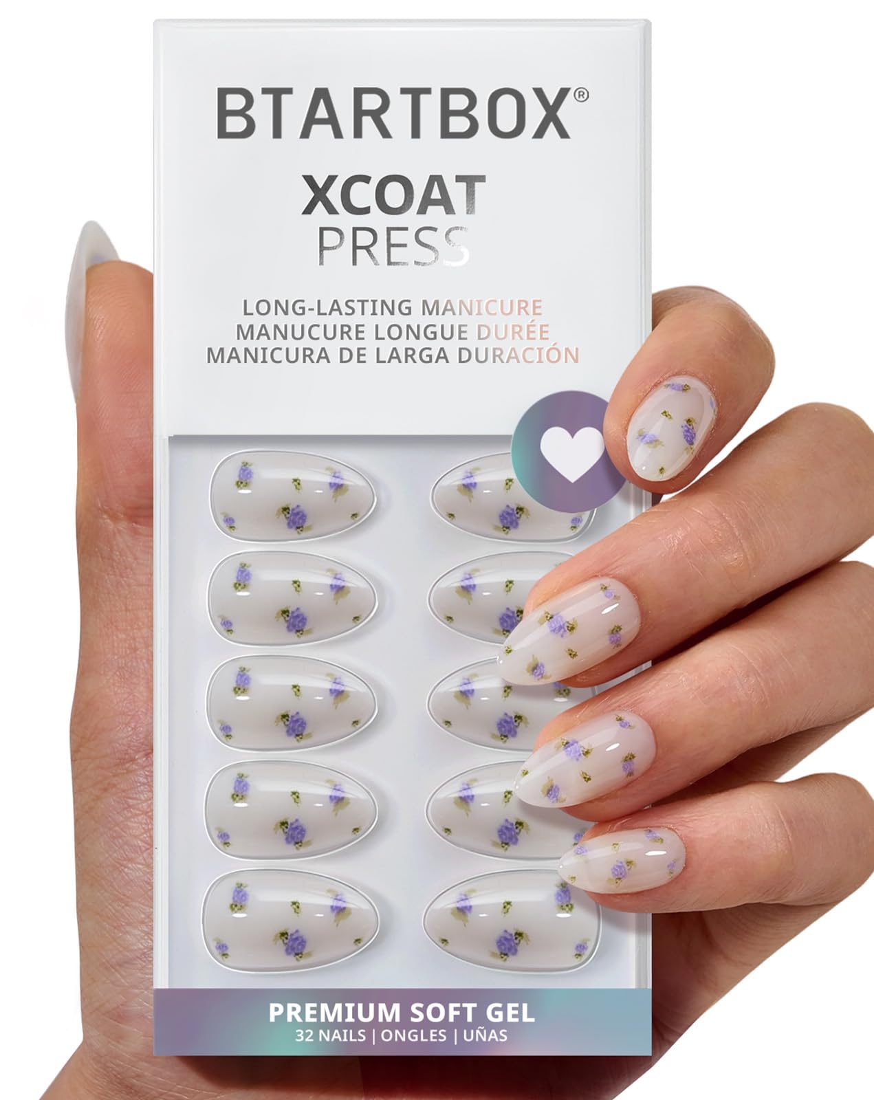 BTArtbox Press On Nails Short - Feel My Love, Lamp-Curable 3D Red Heart Valentines Almond Press On Nails with Glue and Adhesive Tabs for Women in 16 Beauty and Personal Care BTArtbox Default Title