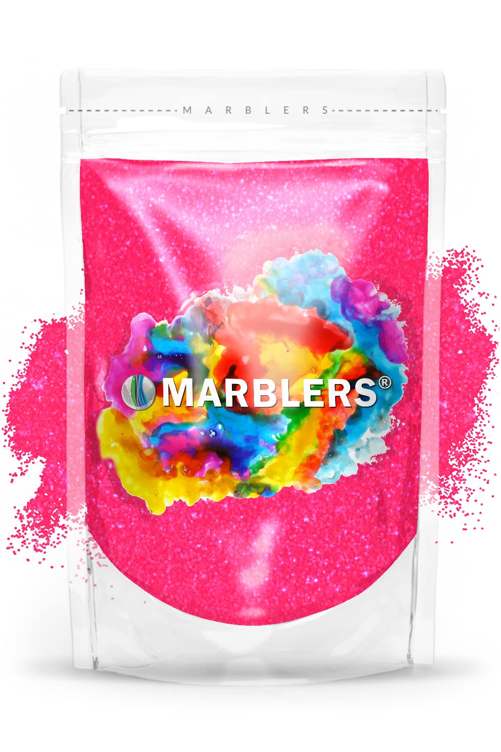 MARBLERS Neon Glitter [Fluorescent Pink] 3oz (85g) | Fine | Non-Toxic, Vegan, Cruelty-Free | Face, Body, Eyeshadow, Hair, Festival, Party Makeup |