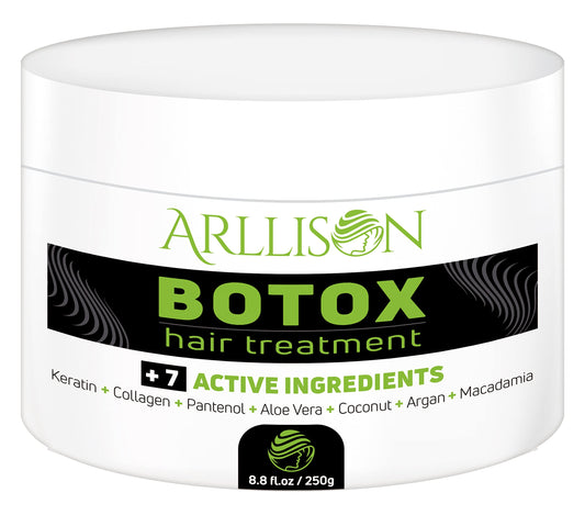 Arllison Botox Hair Treatment With Antifrizz, Soft Shiny Hair With Deep Hydration, Formaldehyde Free, Softens, Moisturizers, Adds Shine,volume