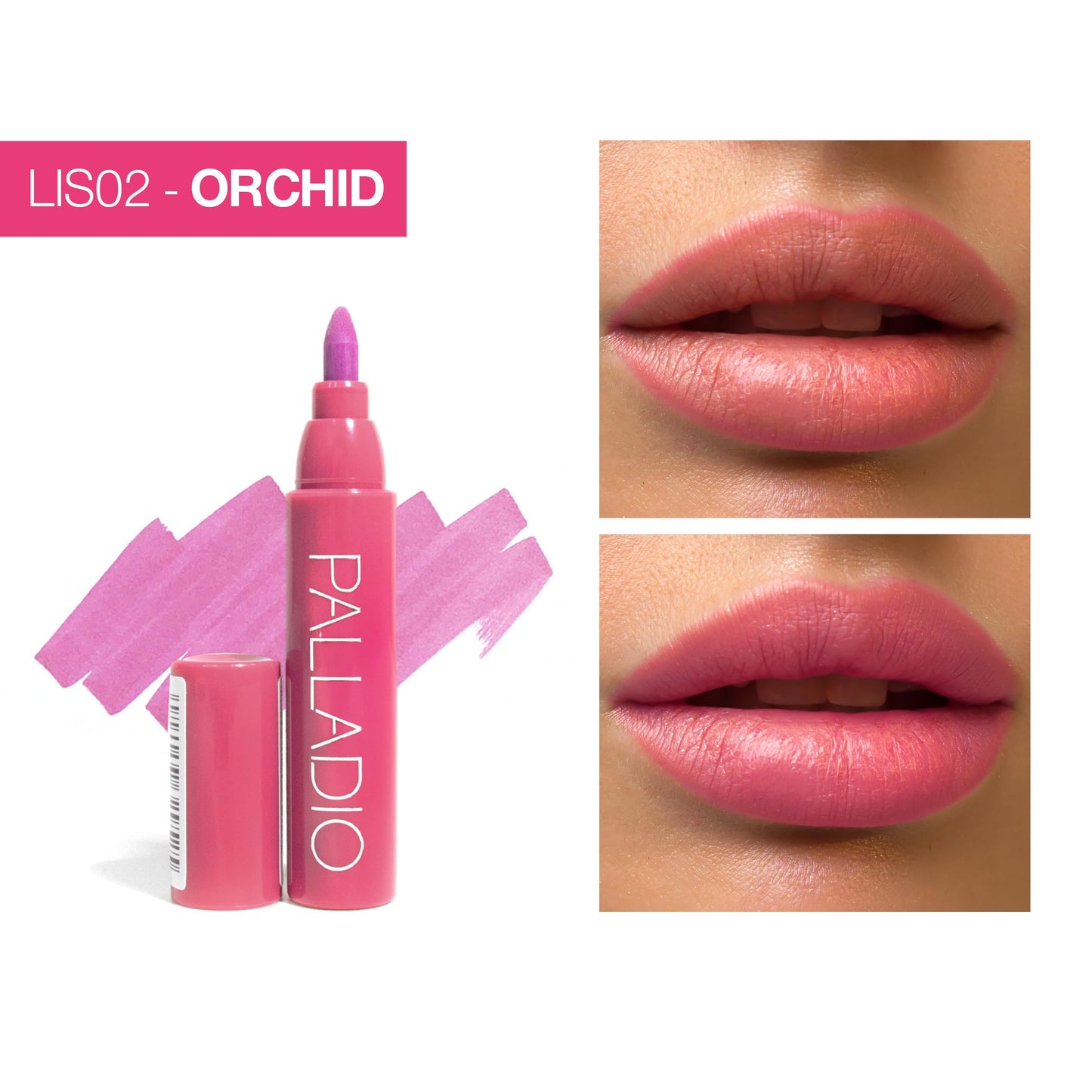 Palladio Lip Stain, Hydrating and Waterproof Formula, Matte Color Look, Longlasting All Day Wear Lip Color, Smudge Proof Natural Finish, Precise