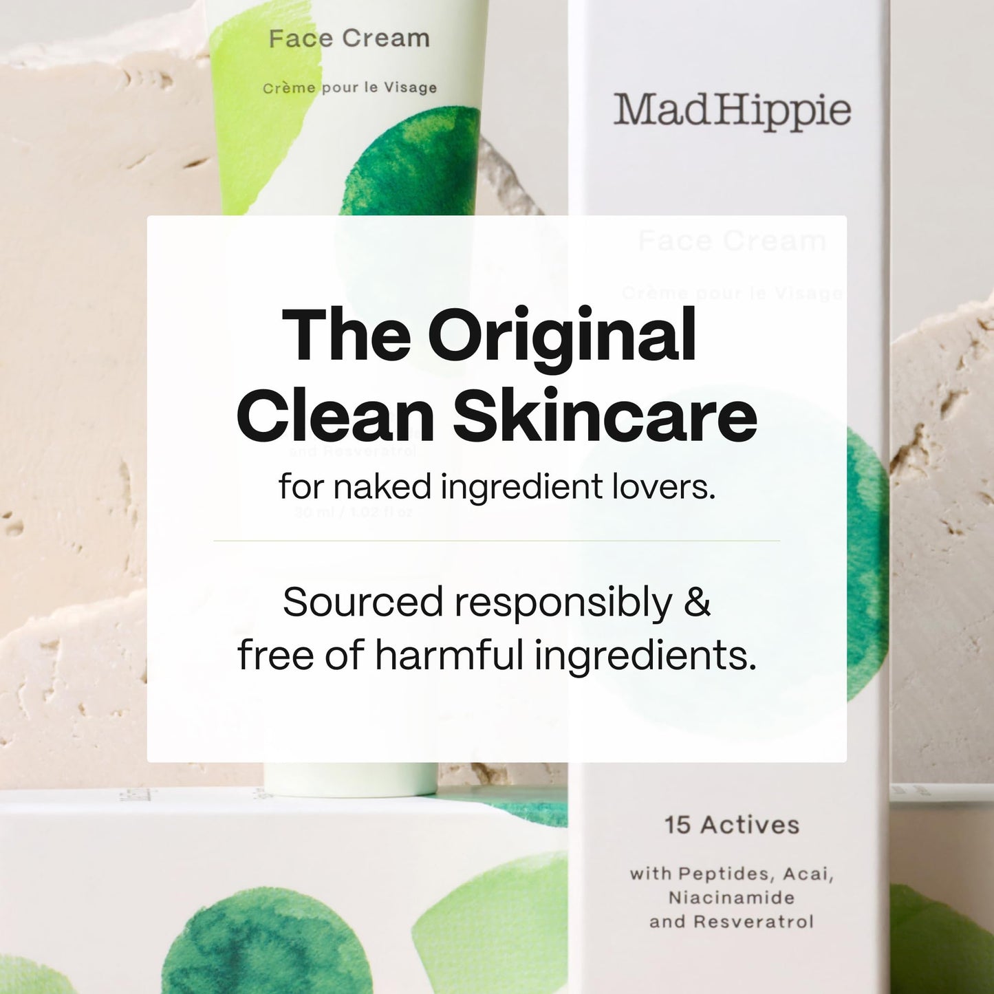 Mad Hippie Face Cream - Age-Defying Face Moisturizer & Skin Tightening Cream with Niacinamide, Advanced Peptides & Argan Oil 1.02 Oz