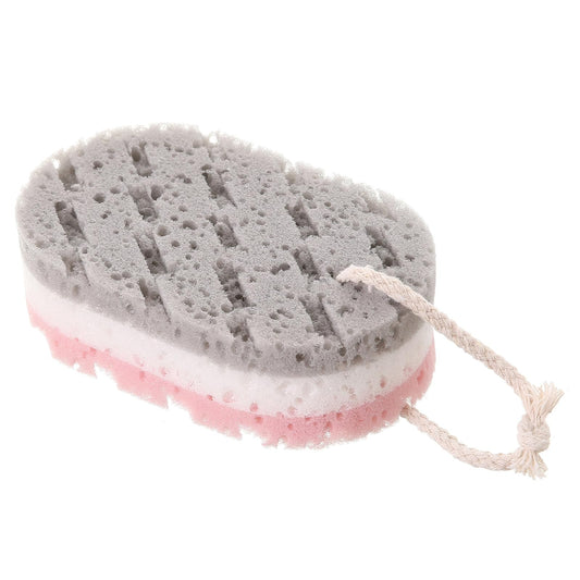 DGFJY Adult Sponge Body Scrubber Three Layer Easy-foaming Scrub Shower Brush Bathroom Body Skin Cleaner Accessory Adult Bath Sponge Gym and Swimming Beauty and Personal Care DGFJY