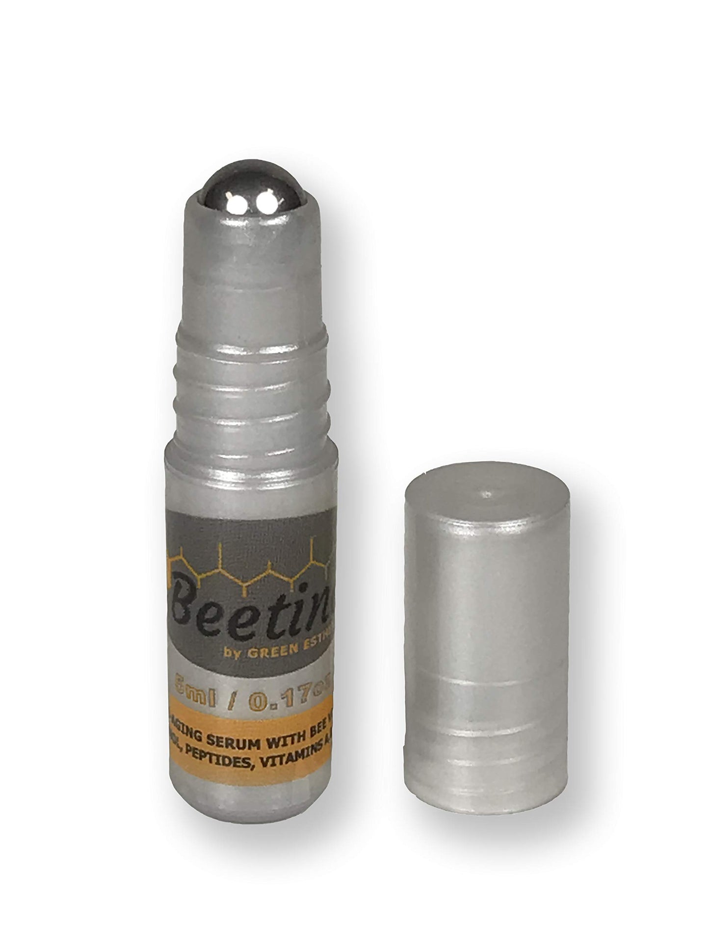 Green Esthetics Complete Night and Day Eye and Face Serum, 5ml Roller Applicator - Bee Venom, Retinol, Peptide, Hyaluronic Acid, Vitamin C, Wrinkles