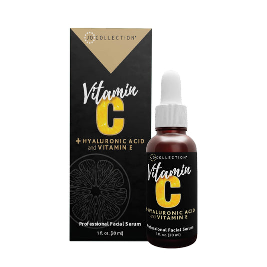 Vitamin C Serum with Hyaluronic Acid and Vitamin E | Thin serum quickly sinks into skin for a bright and glow finish | Boost Radiance | Softens fine