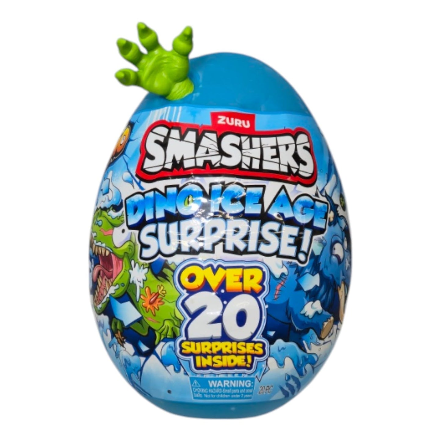 Smashers Dino Ice Age Raptor Series 3 by ZURU Surprise Egg with Over 20 Surprises! - Slime, Dinosaur Toy, Collectibles, Toys for Boys and Kids…