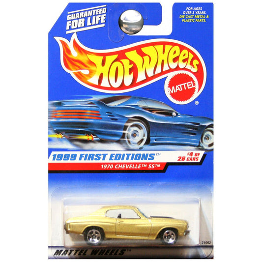 Hot Wheels 1999 First Editions 1970 '70 Chevy Chevelle SS Gold #4