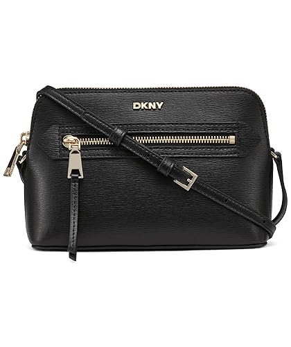 DKNY Women's Bryant AVE TZ Demi Crossbody Handbag, BLK/Gold